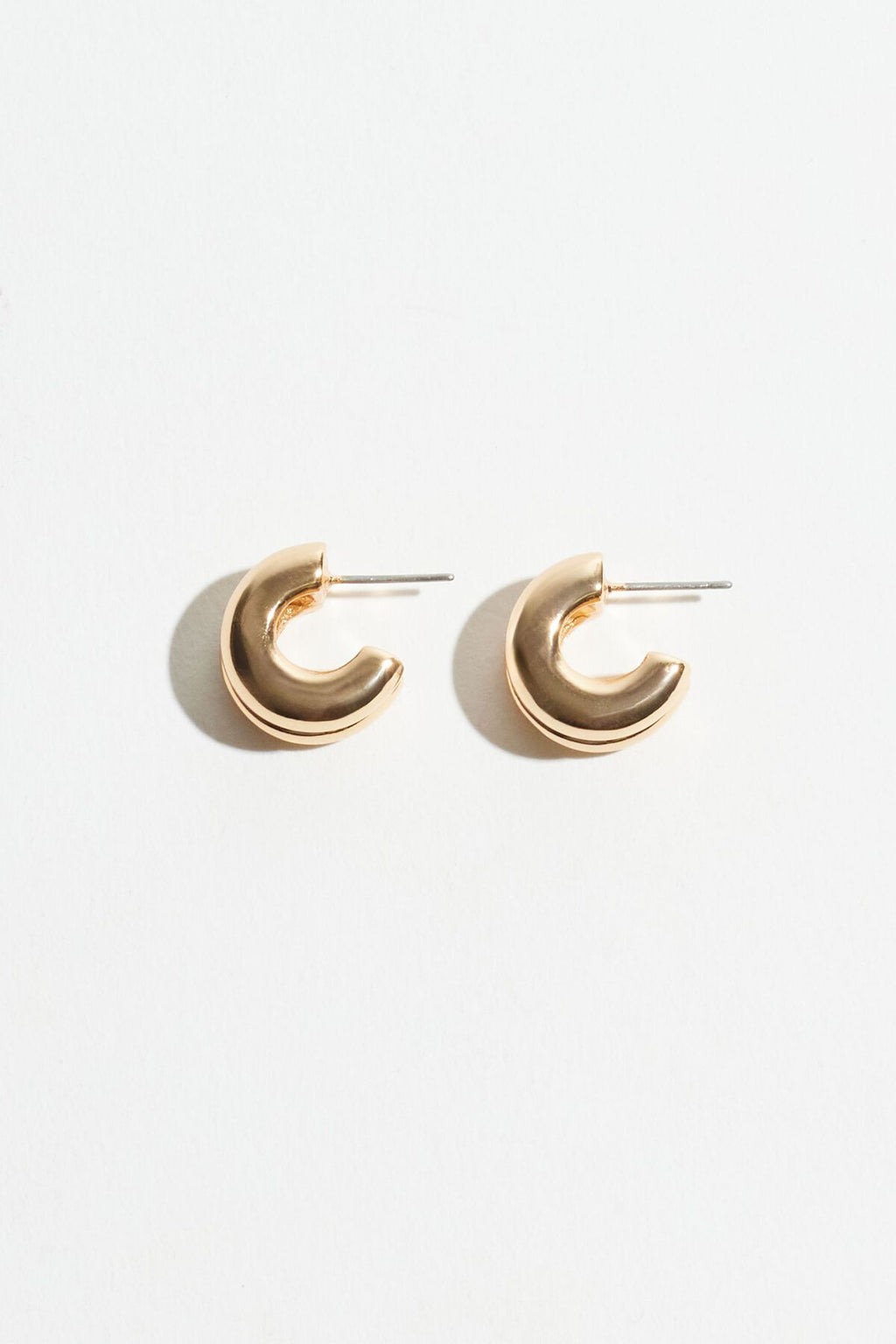 Boucles d'oreilles créoles doubles et potelées