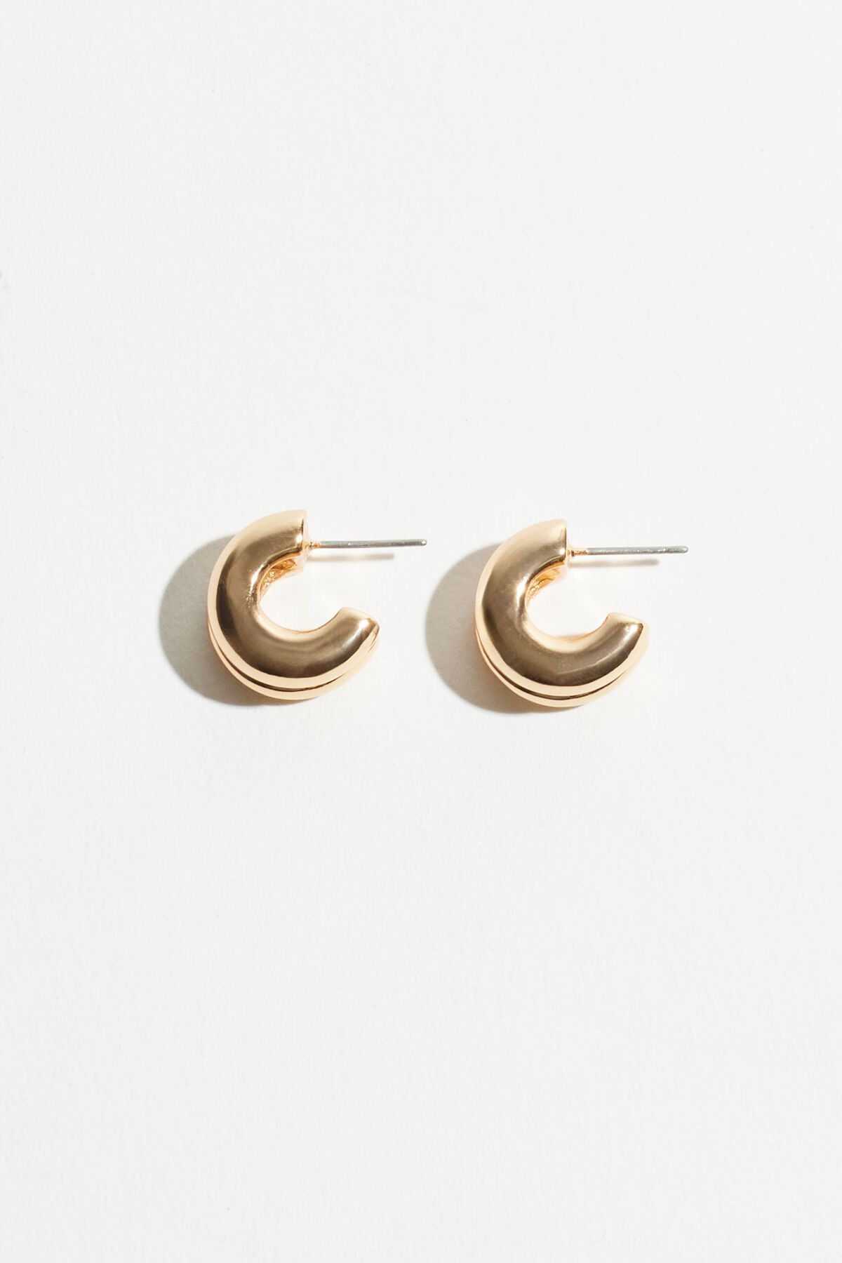 Boucles d'oreilles créoles doubles et potelées