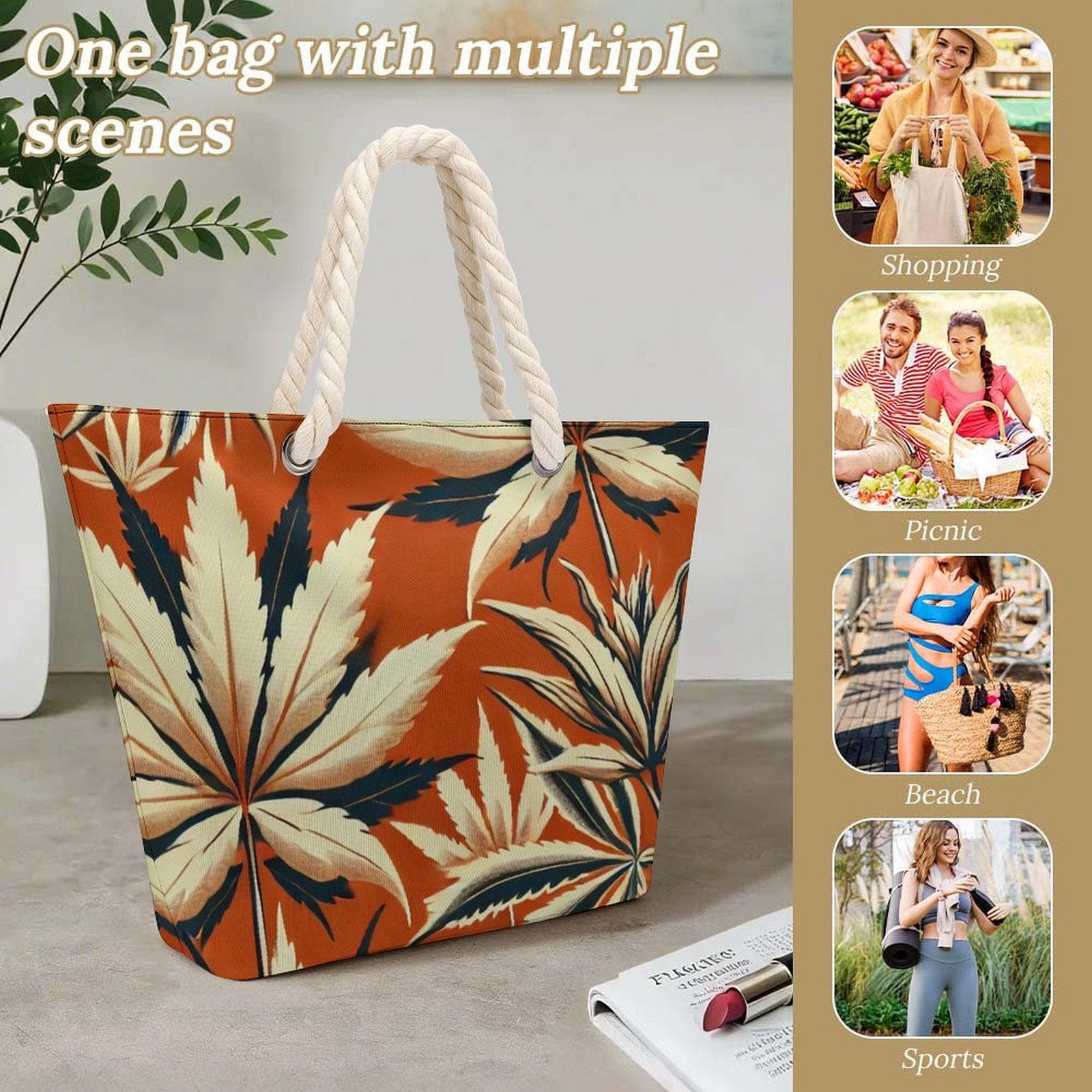 Sac fourre-tout en corde de chanvre Cali