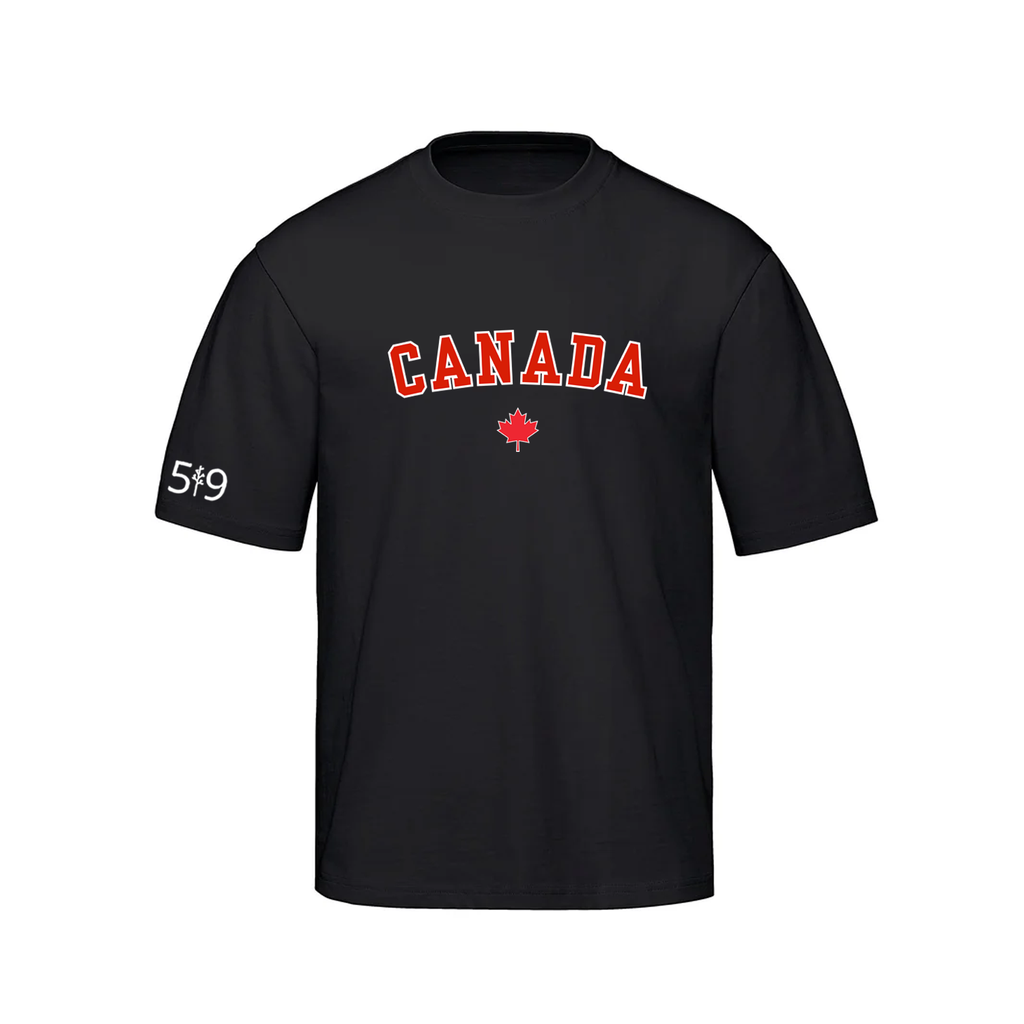 T-SHIRT SURDIMENSIONNÉ DE L'ÉQUIPE VARSITY DU CANADA (UNISEXE)