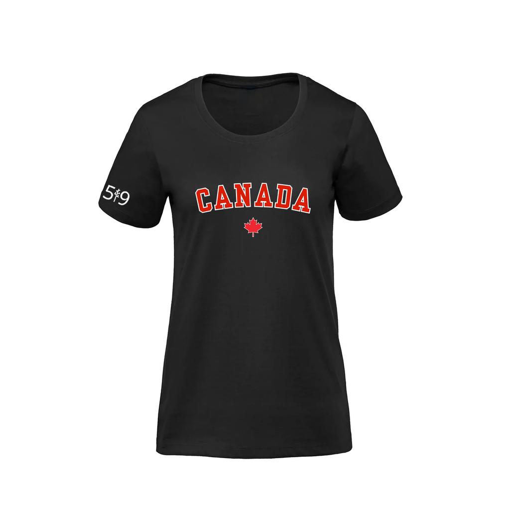 T-SHIRT PREMIUM CANADA VARSITY (FEMME)