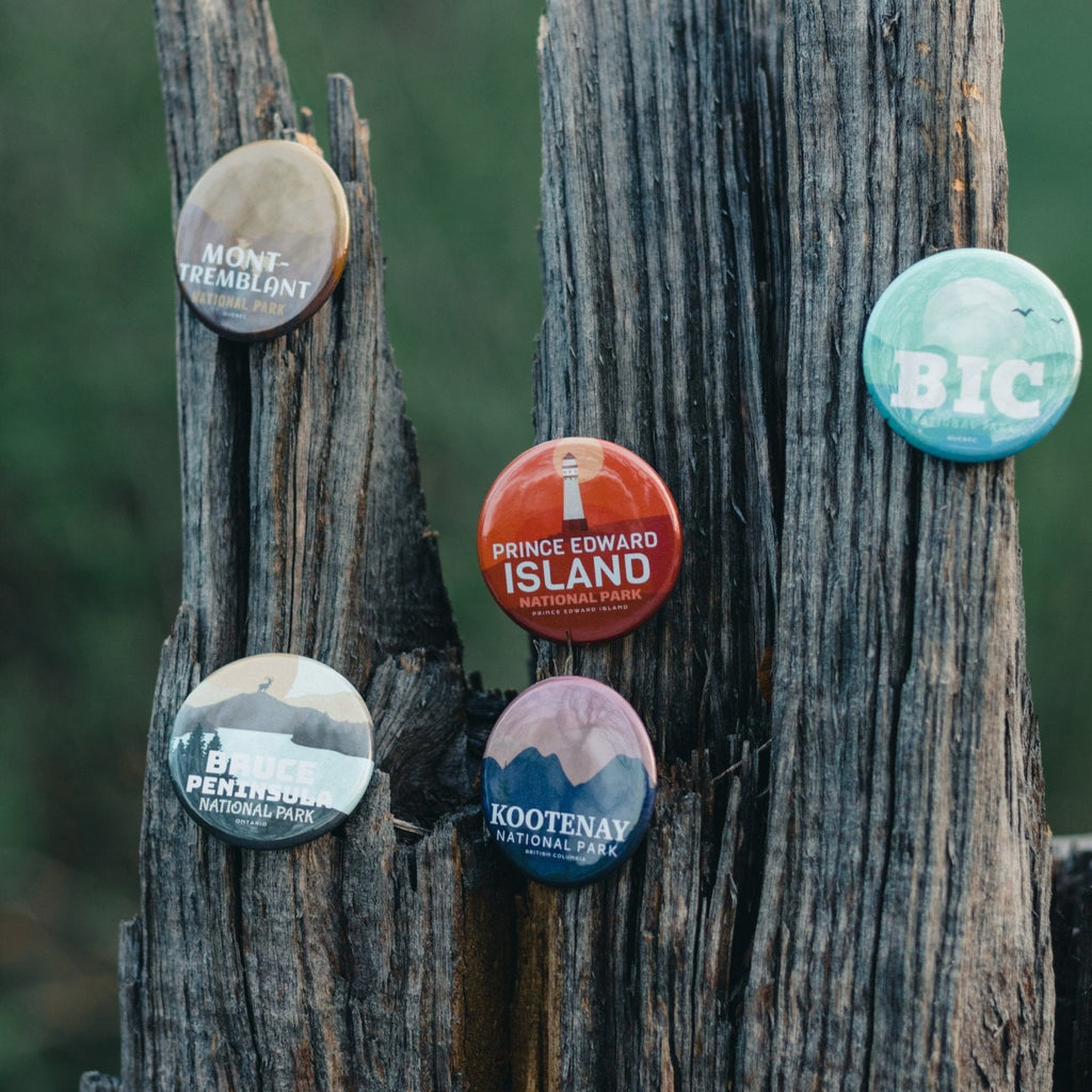 Insignes à épingle des parcs nationaux et provinciaux du Canada