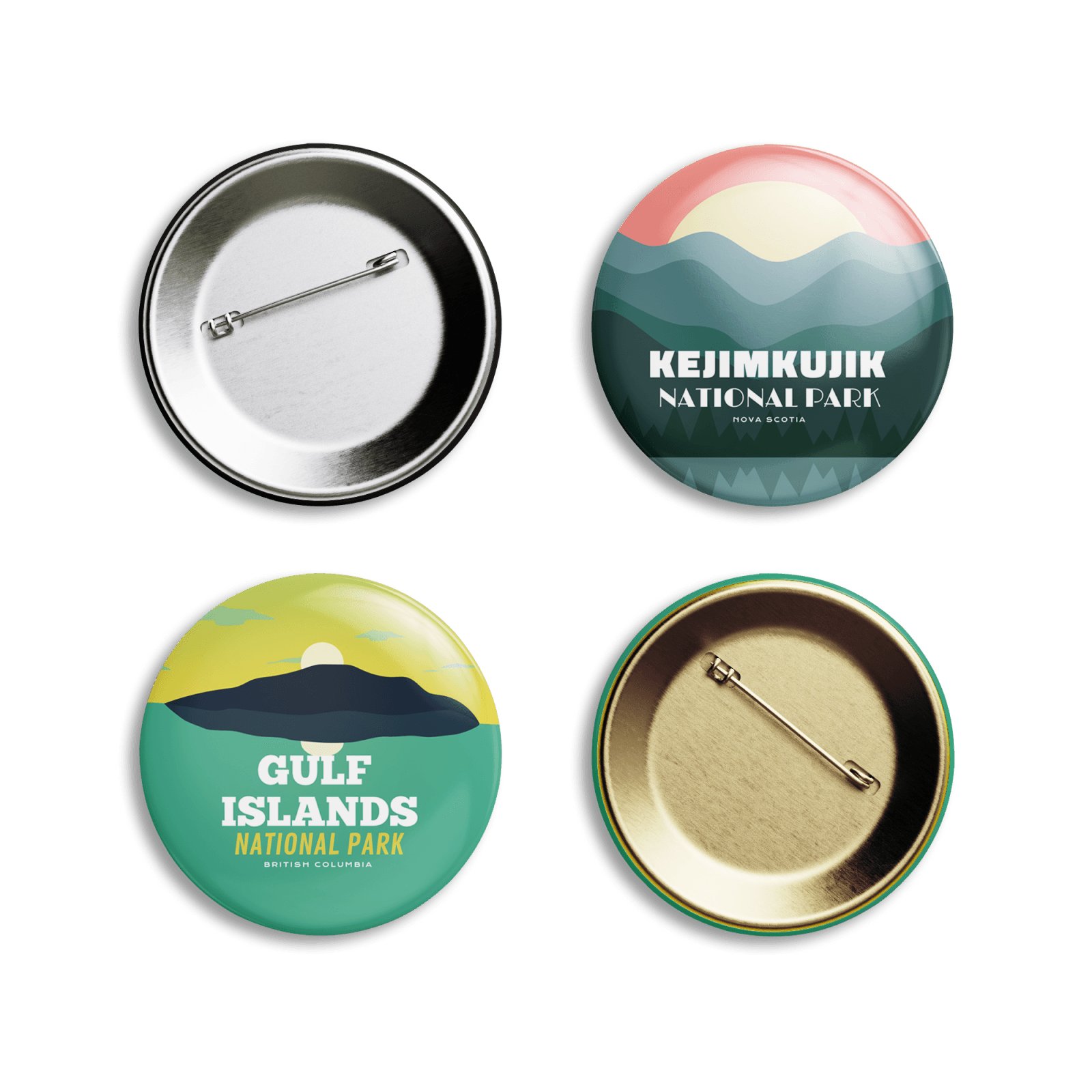 Insignes à épingle des parcs nationaux et provinciaux du Canada