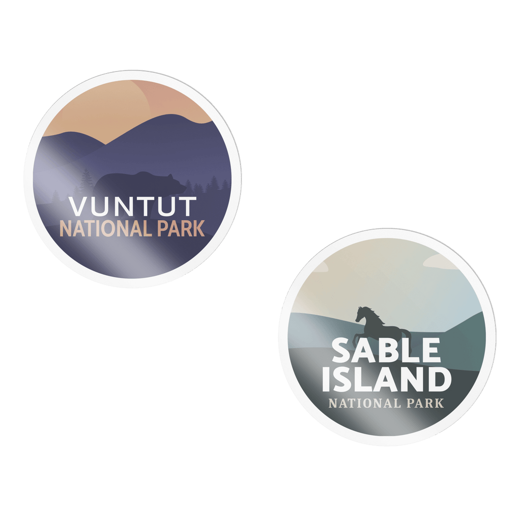 Canada National & Provincial Parks Waterproof Vinyl Stickers, Canada Parks