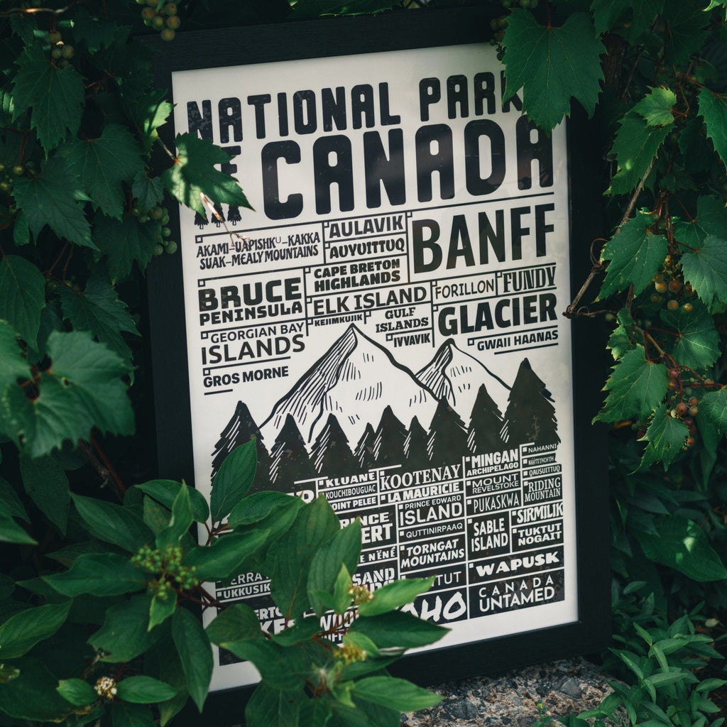 Canada National Parks Checklist Poster