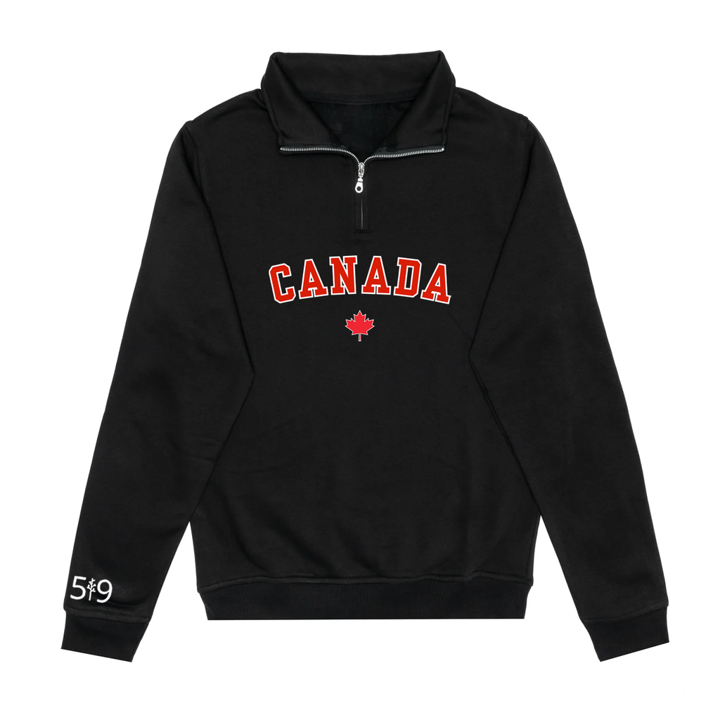 CANADA VARSITY 1/4 ZIP (UNISEXE)