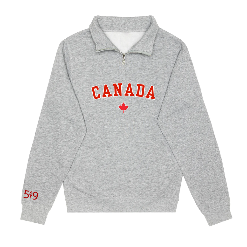 CANADA VARSITY 1/4 ZIP (UNISEXE)