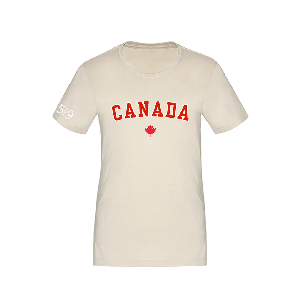 T-SHIRT VARSITY DU CANADA (FEMME)