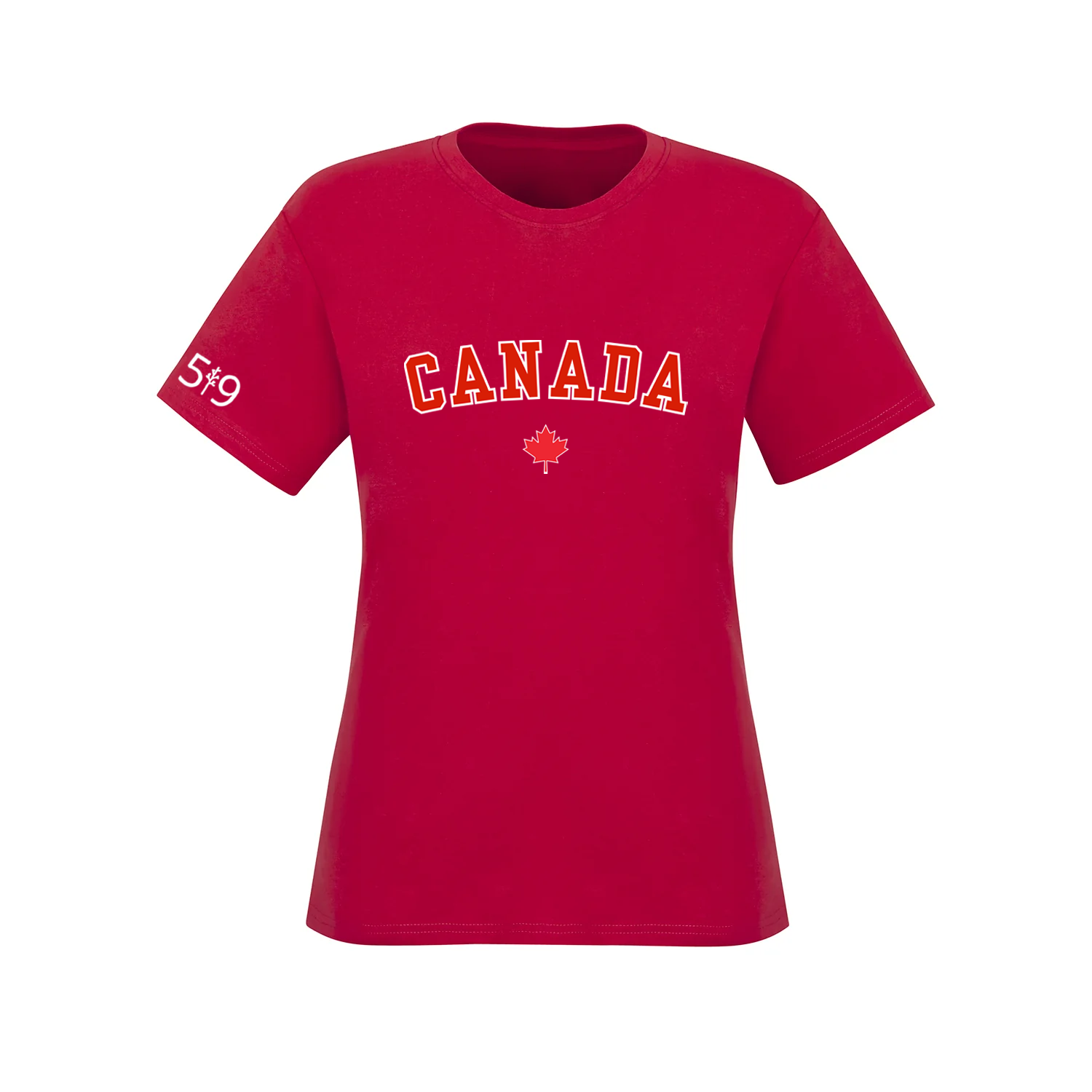 T-SHIRT VARSITY DU CANADA (FEMME)