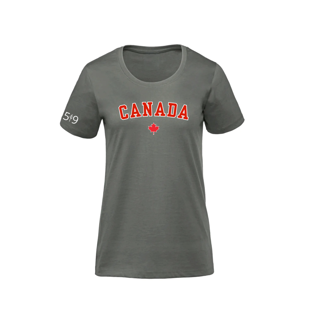 T-SHIRT PREMIUM CANADA VARSITY (FEMME)