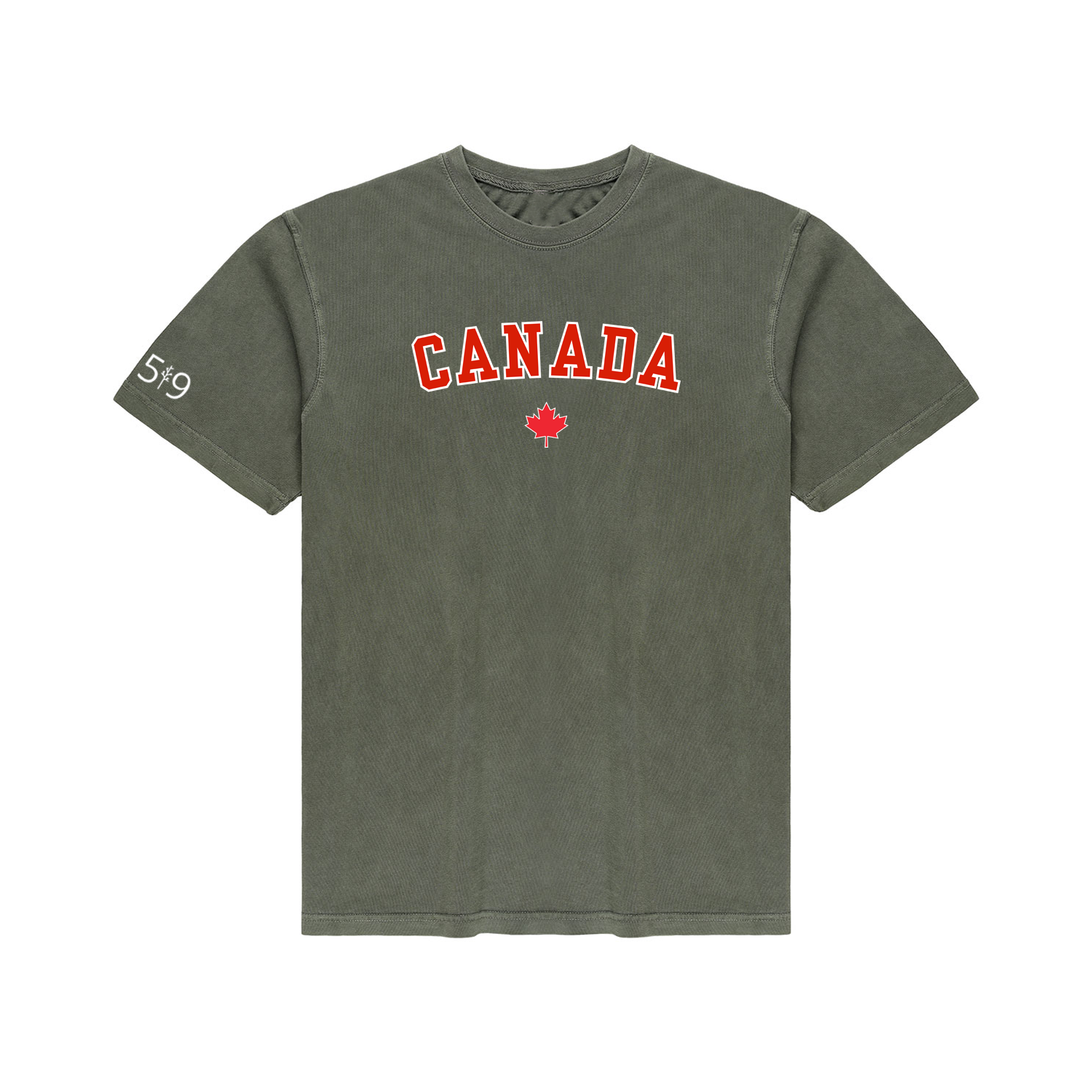 T-SHIRT VINTAGE VARSITY DU CANADA (UNISEXE)