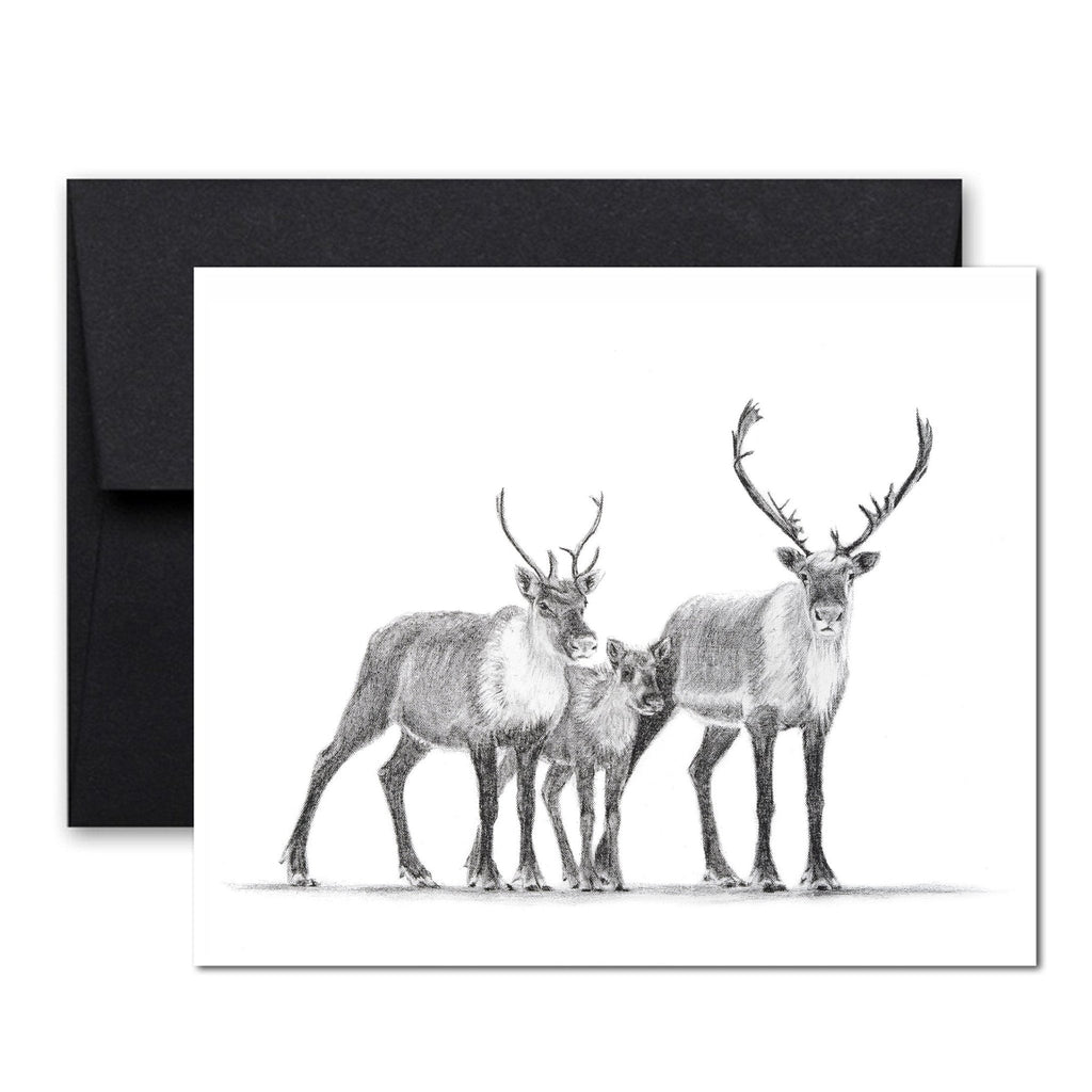 Caribou family Greeting Card