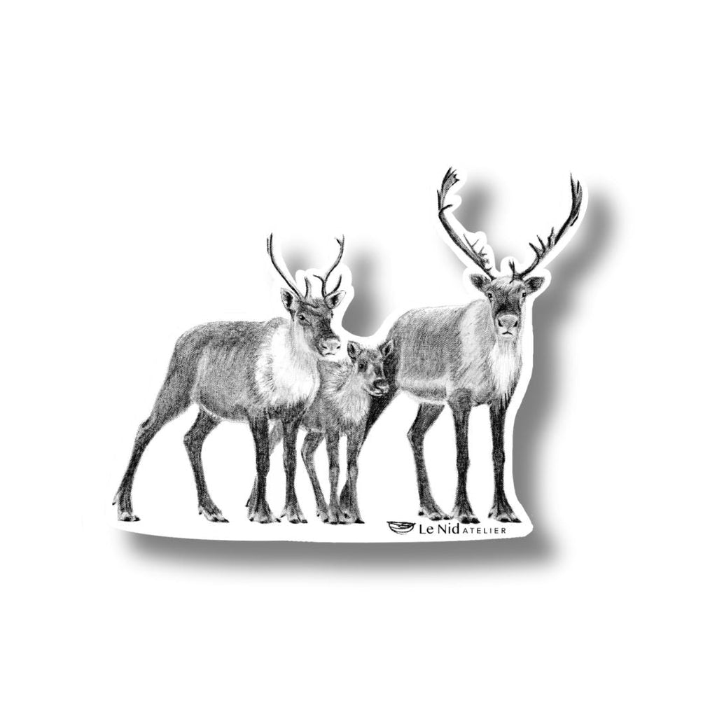 Caribou Family Magnet