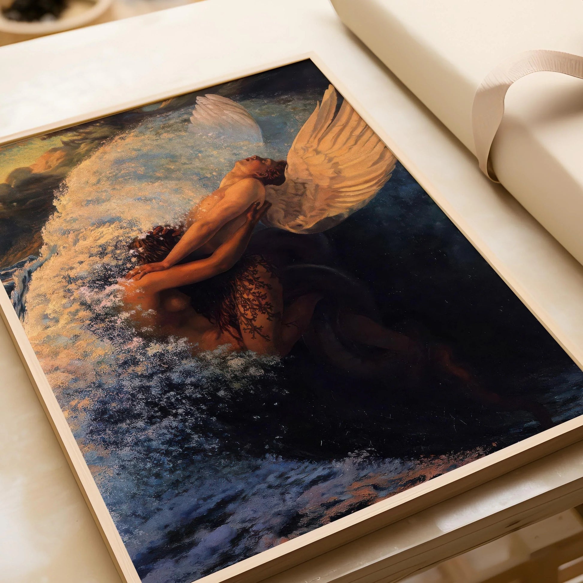 Carlos Schwabe « Rate Versus Idéal » Impression Giclée : Art Symboliste