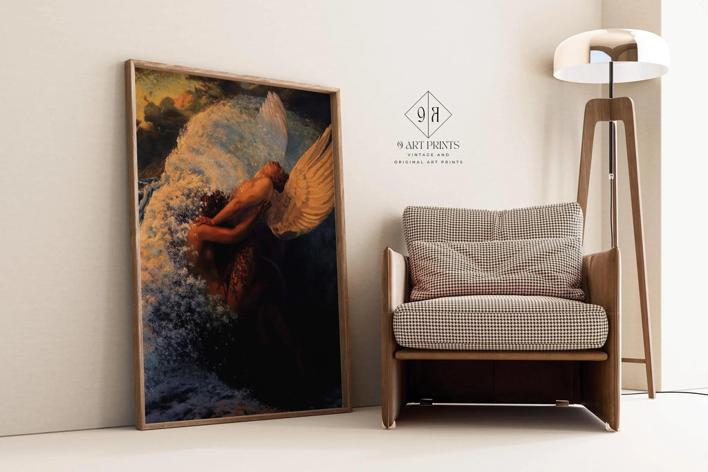 Carlos Schwabe « Rate Versus Idéal » Impression Giclée : Art Symboliste