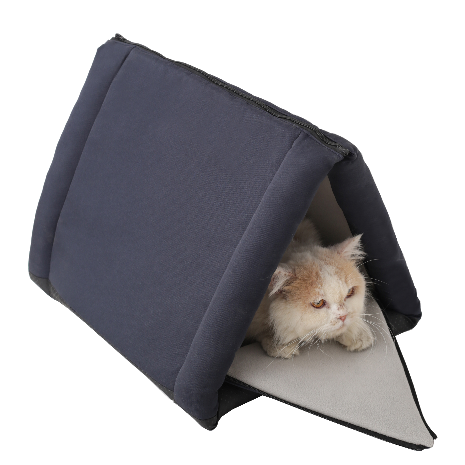 Convertible Tunnel Pet Bed for Rabbits & Cats – Hideout, Mat & Cave in One