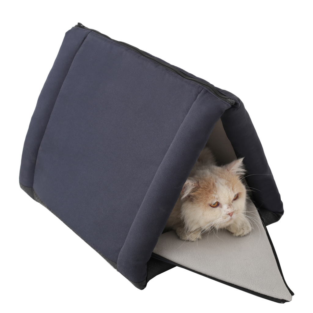 3-in-1 Pet Bed:  Cove, Tunnel & Mat, Great for Rabbits, Cats & Small Pets