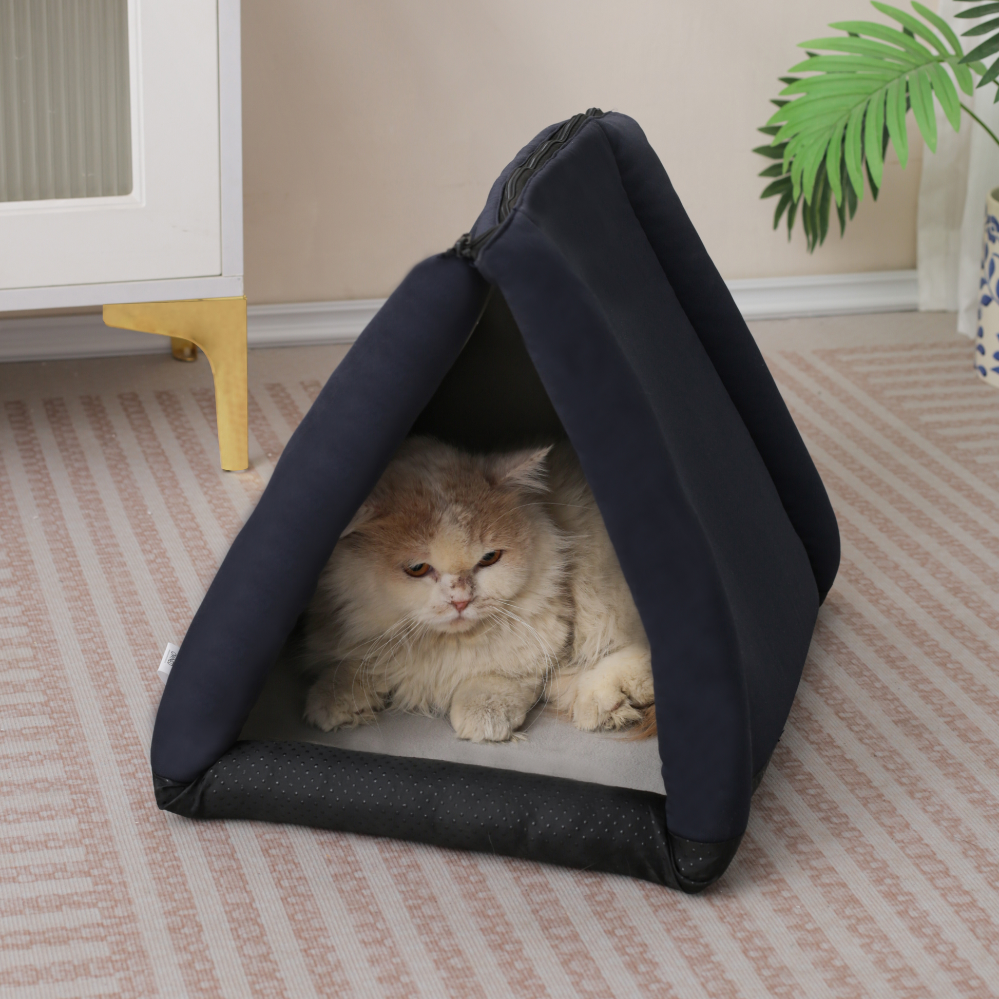 LuftPets 3-en-1 : niche pour chat, tunnel et lit douillet pour lapin