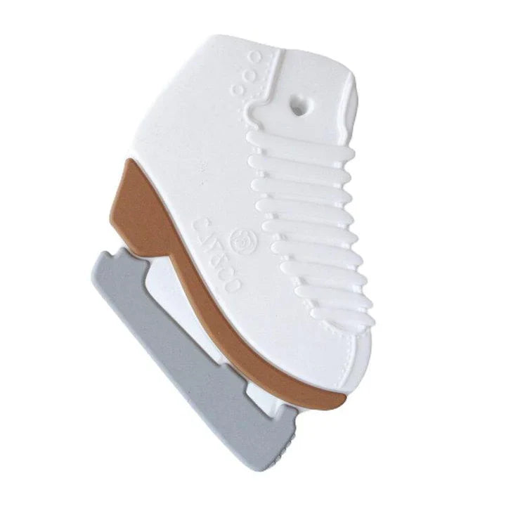 NOUVEAU - Anneau de dentition en silicone Cay and Co en forme de patin artistique