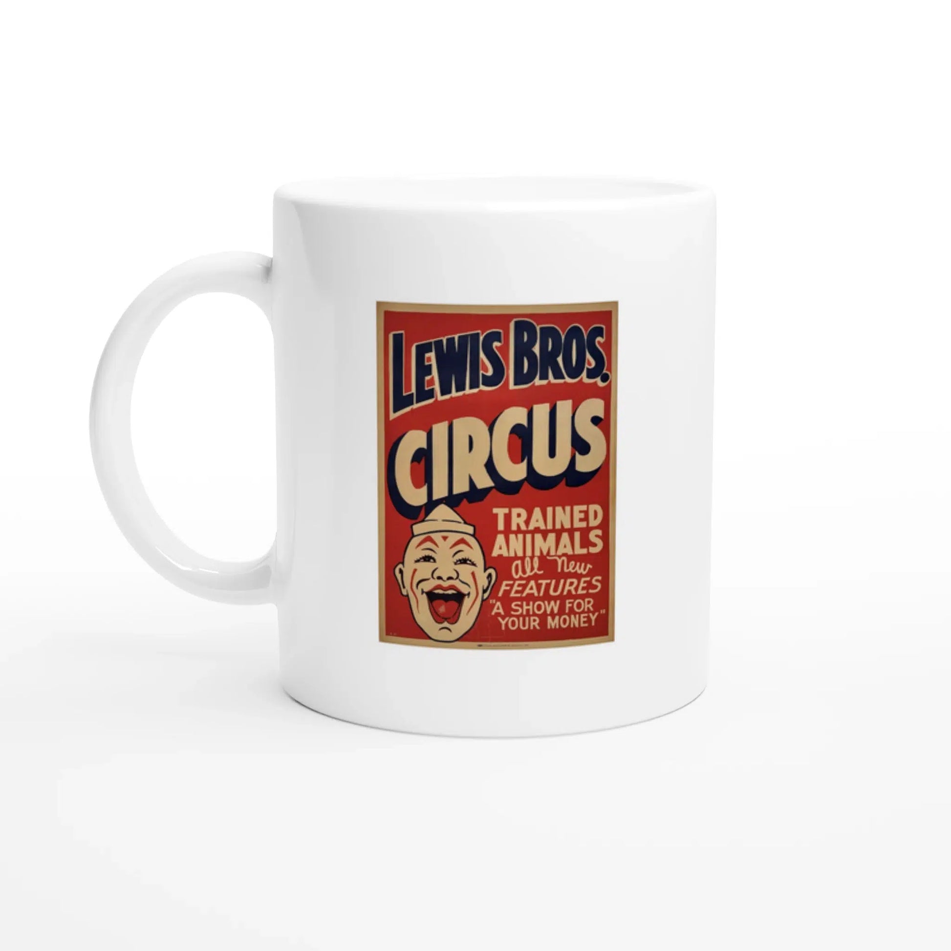 Tasse avec affiche de cirque