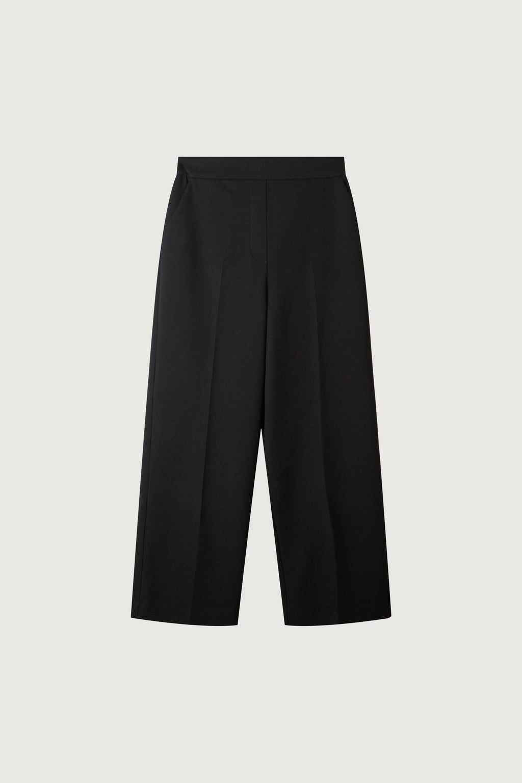 PANTALON COURT À TAILLE DEMI-ÉLASTIQUE