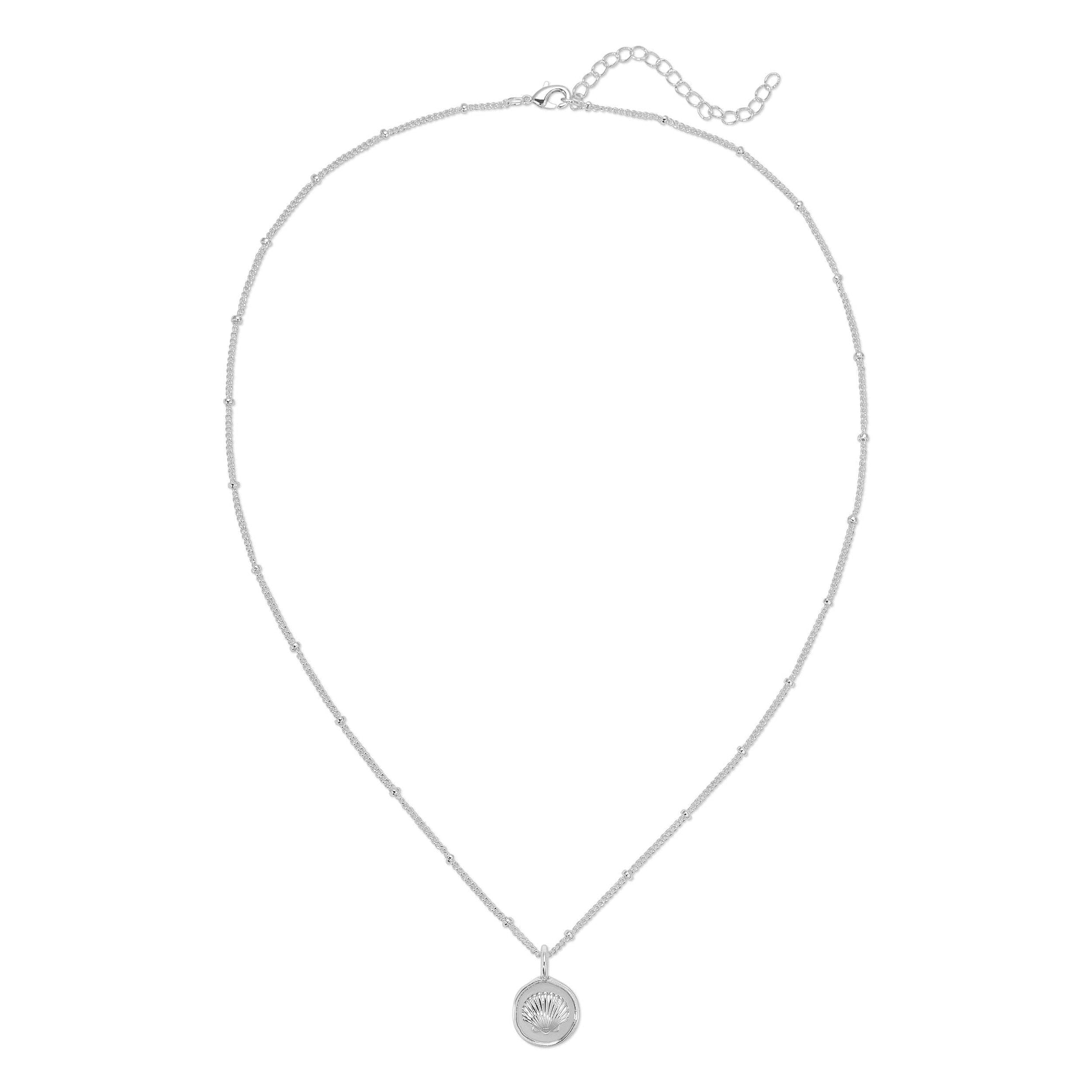 Ocean Life Necklace - Silver - Shell
