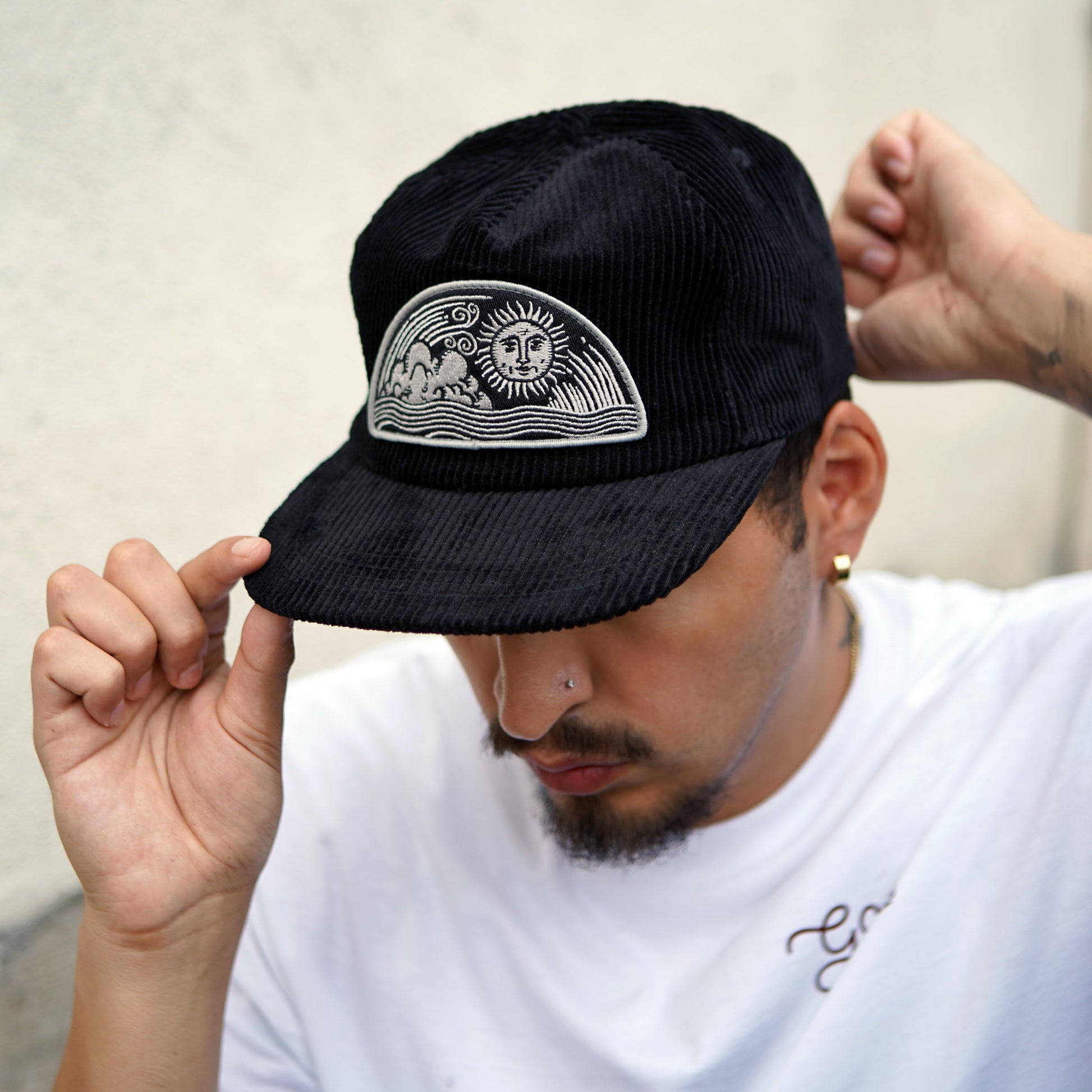 Chapeau en velours côtelé Celestial Sun