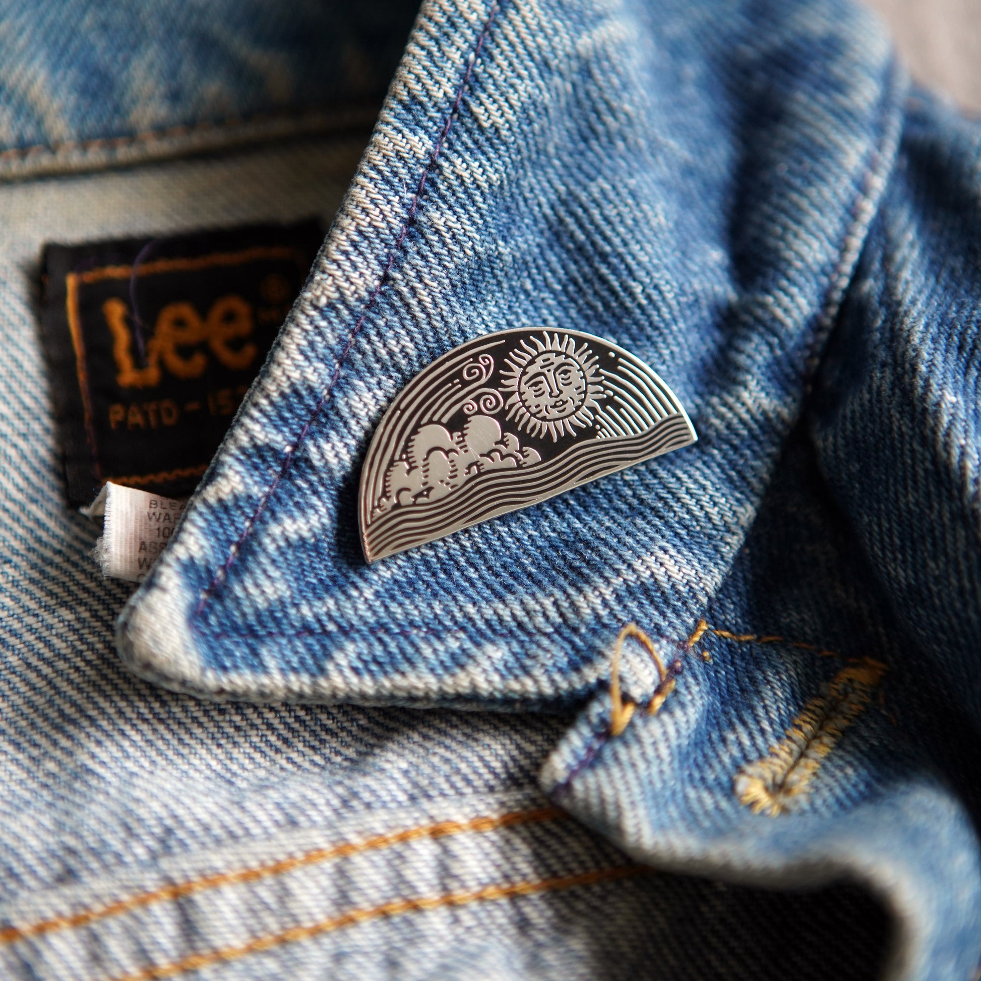 Celestial Sun Enamel Pin