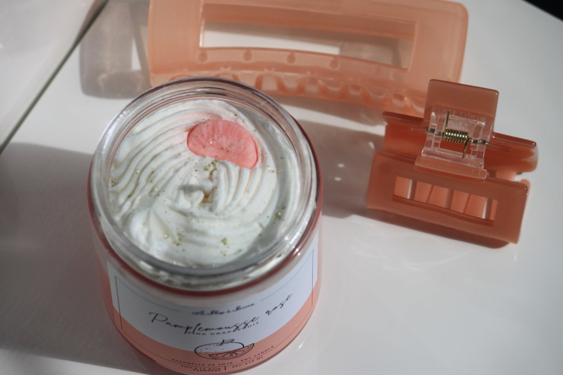 16 oz Soy Candle - Pink Grapefruit