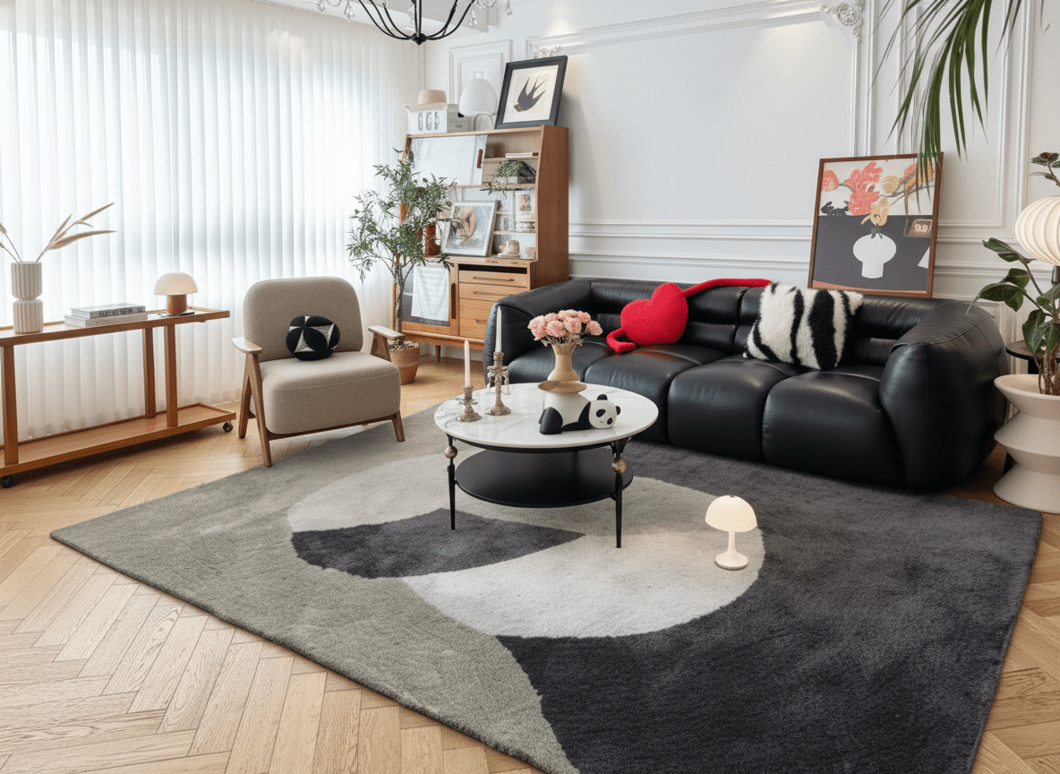 Chaoze YT Interlocking Circles Carpet