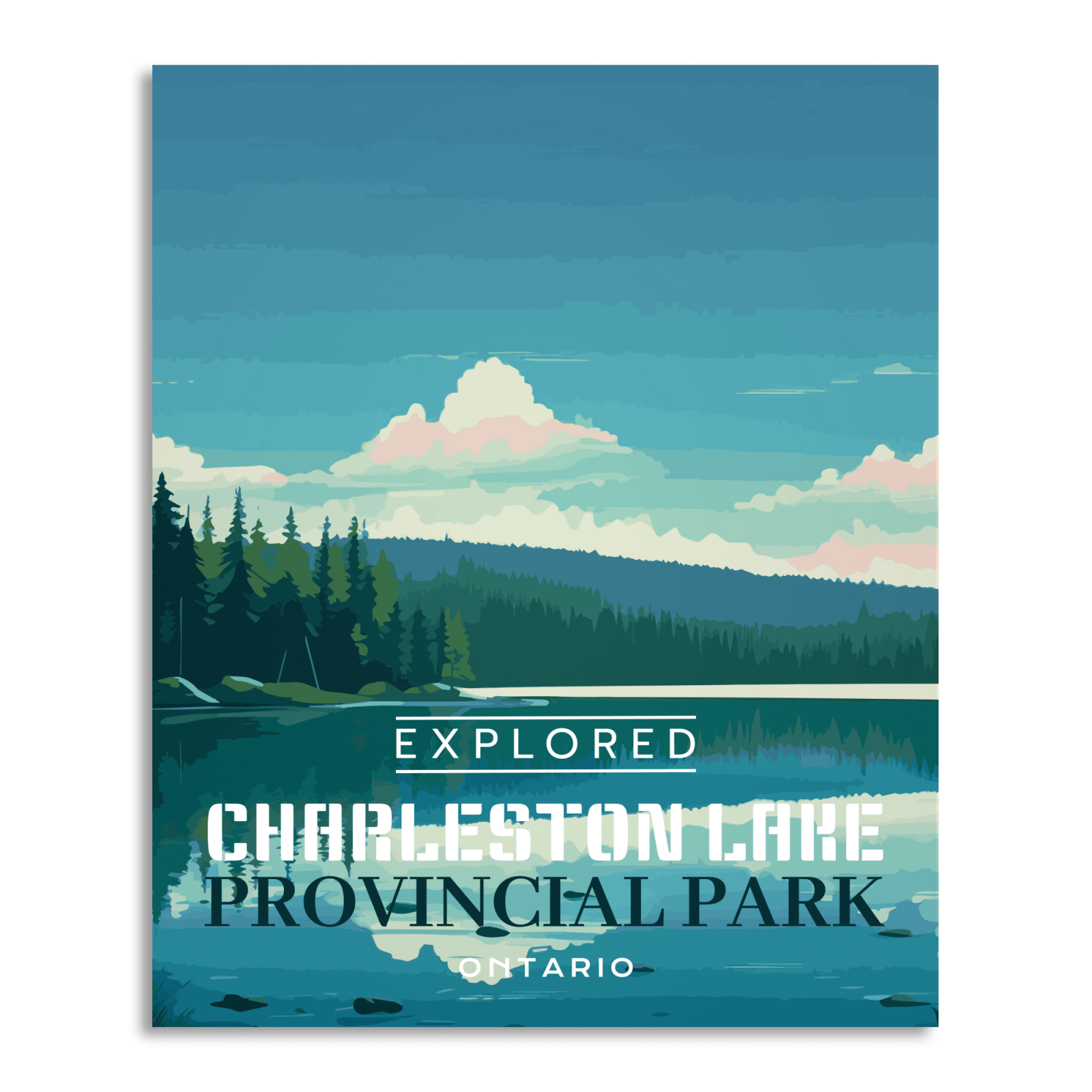 Charleston Provincial Park 'Explored' Poster, Canada Parks