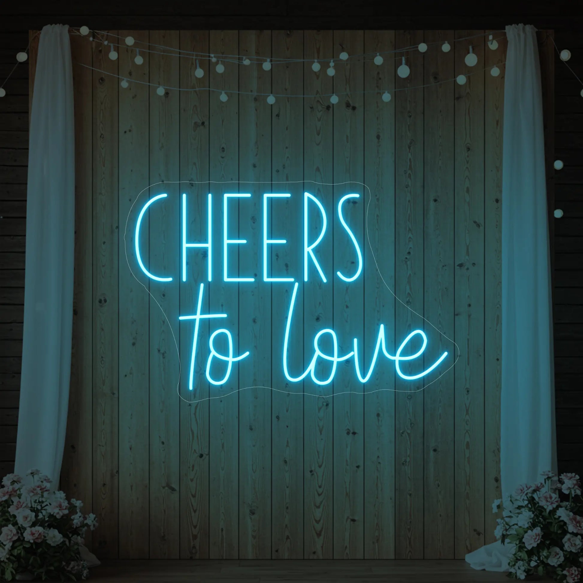 Enseigne lumineuse Cheers To Love V1