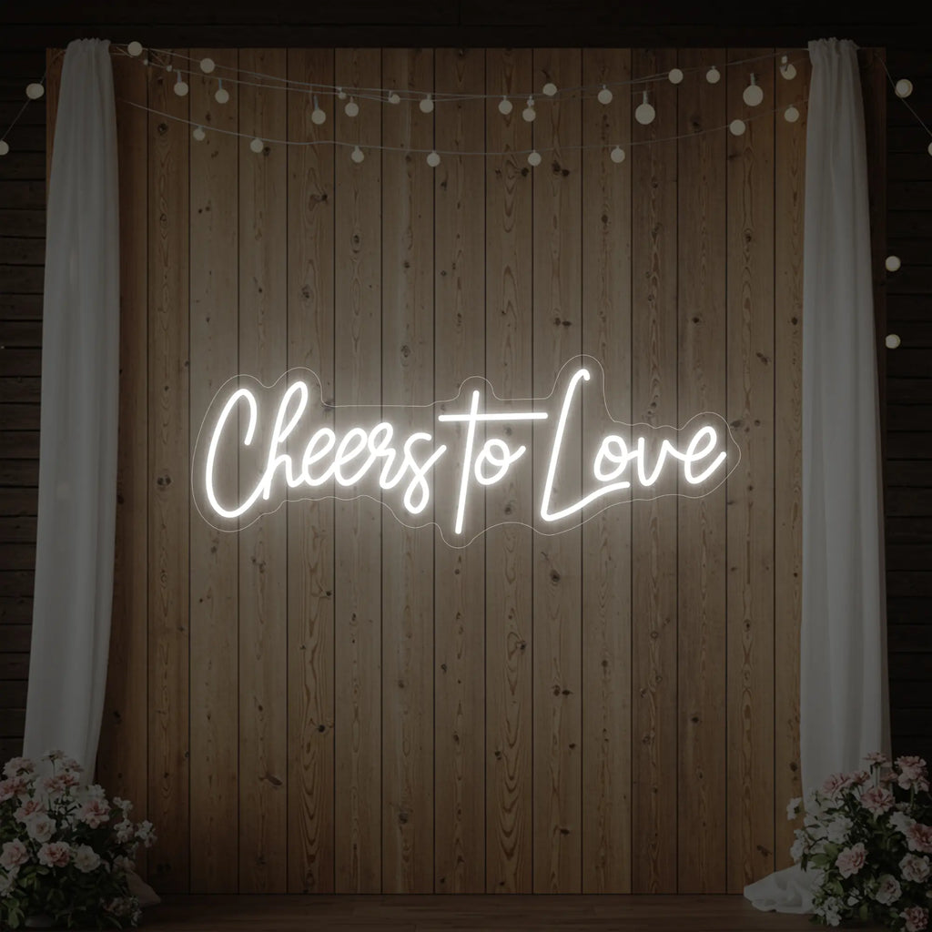 Enseigne lumineuse Cheers To Love V2