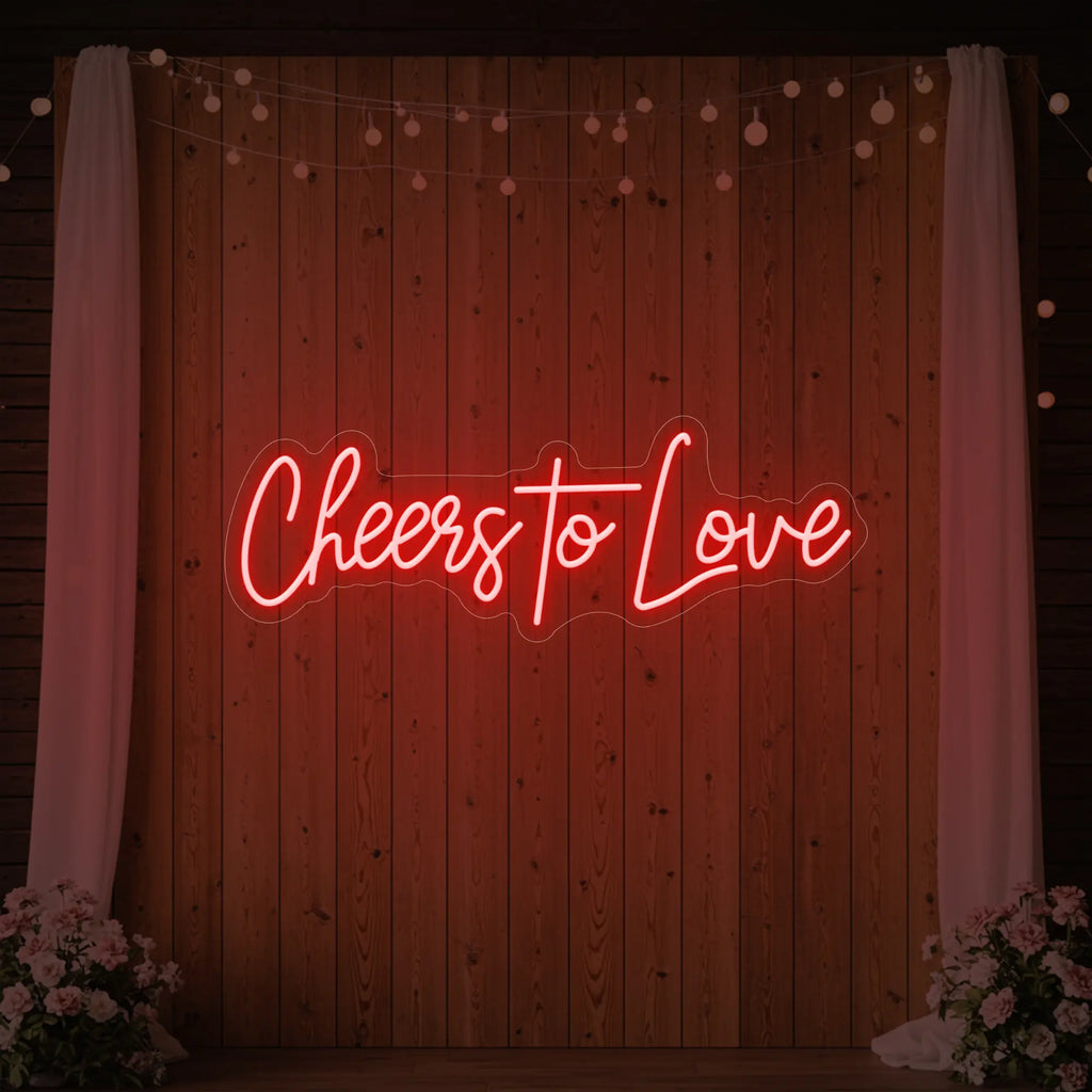Enseigne lumineuse Cheers To Love V2