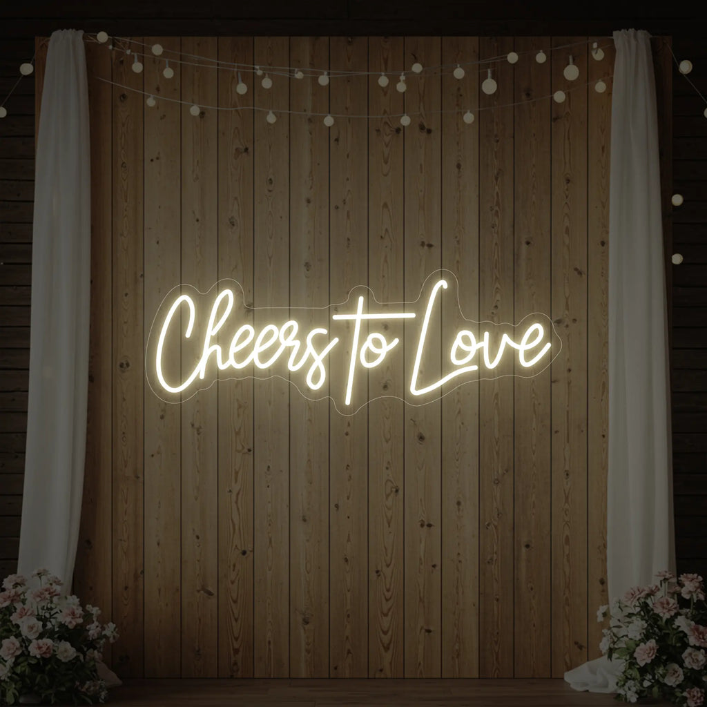 Enseigne lumineuse Cheers To Love V2