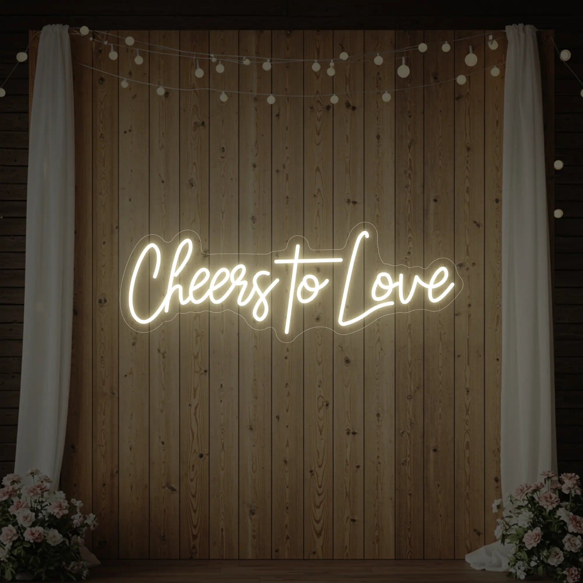 Enseigne lumineuse Cheers To Love V2