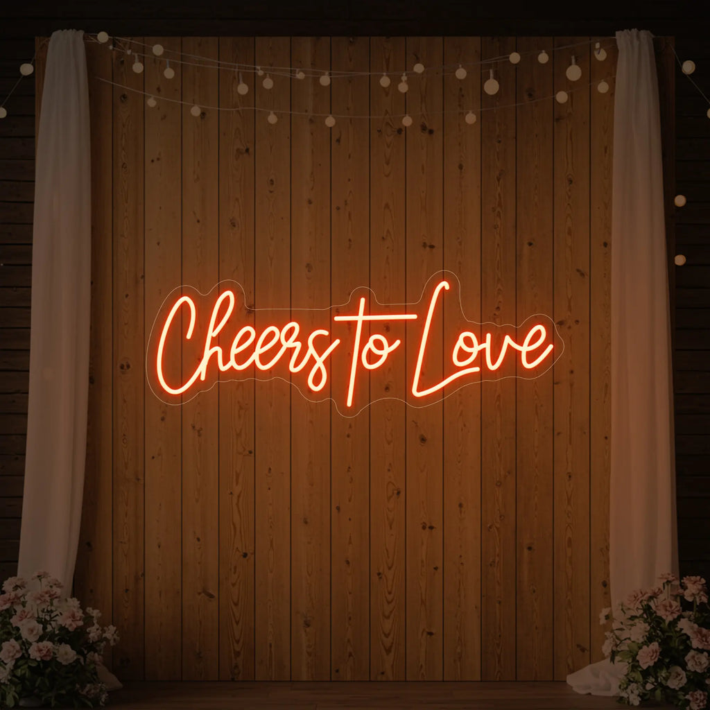 Enseigne lumineuse Cheers To Love V2