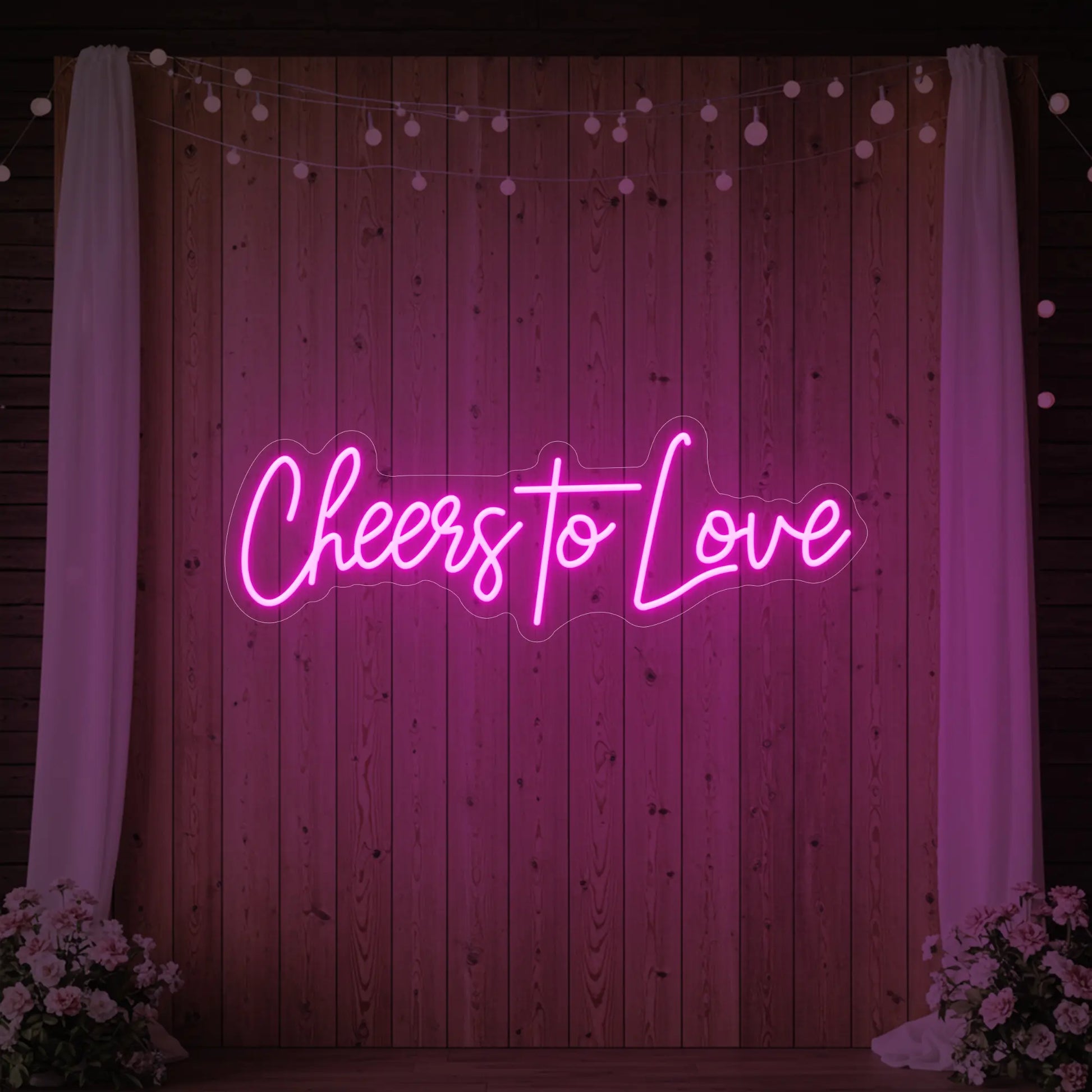 Enseigne lumineuse Cheers To Love V2