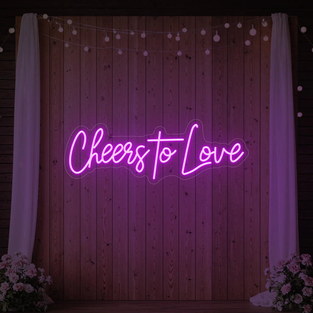 Enseigne lumineuse Cheers To Love V2