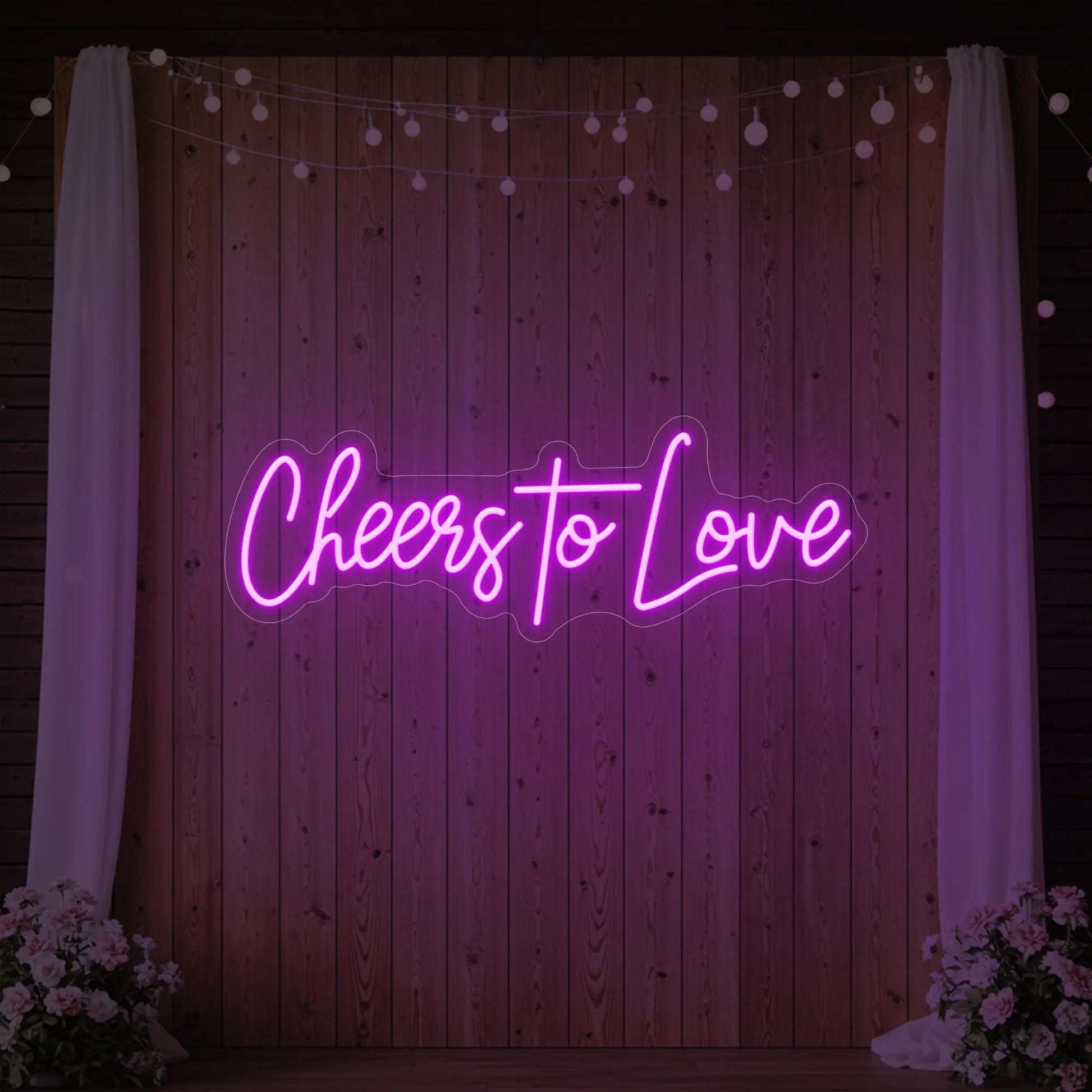 Enseigne lumineuse Cheers To Love V2