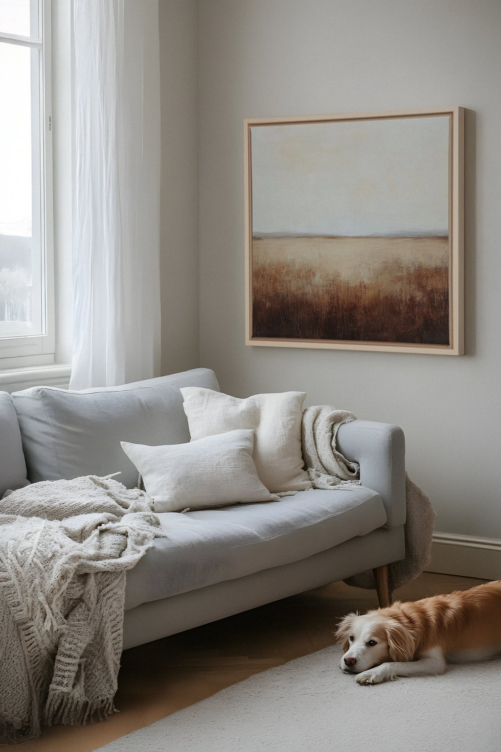 GOLDEN PLAINS, Stretched Canvas Artwork