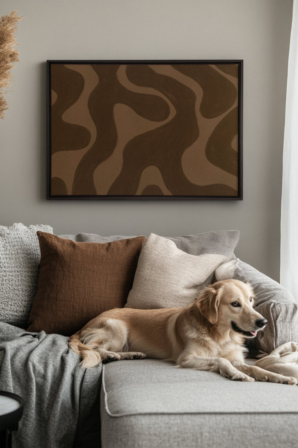 MINERAL FLOW, Stretched Canvas Artwork