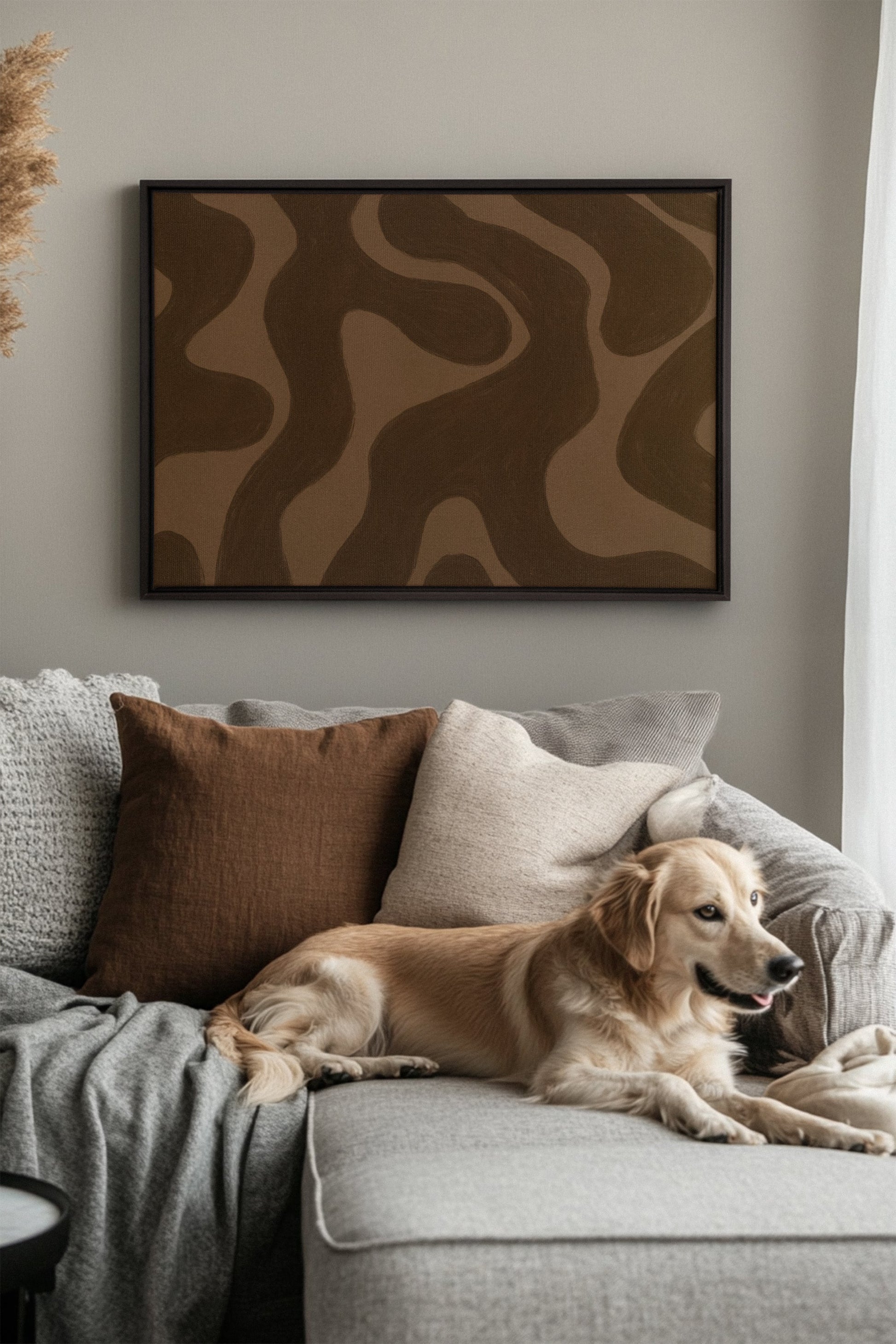MINERAL FLOW, Stretched Canvas Artwork