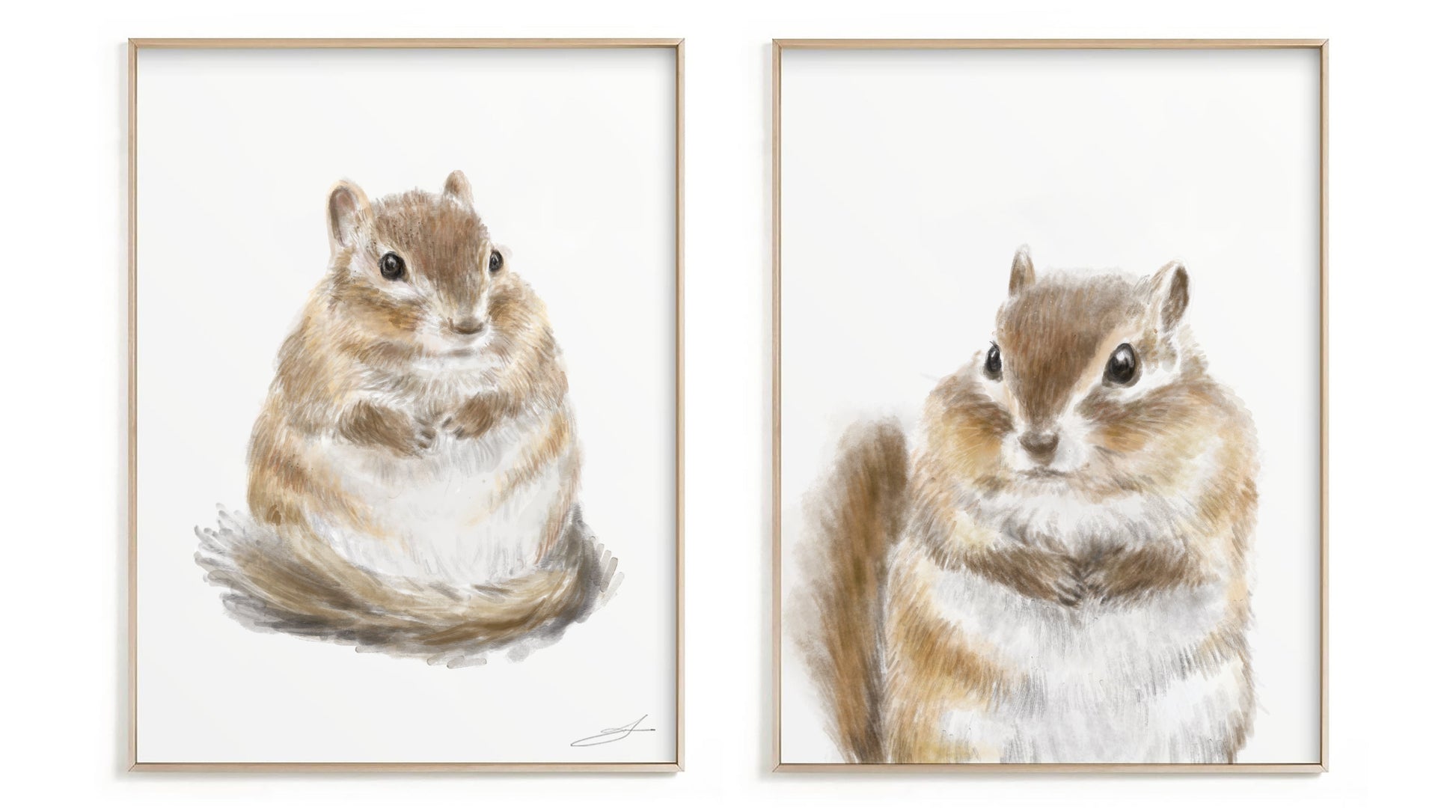 Ensemble d'estampes Chipmunk