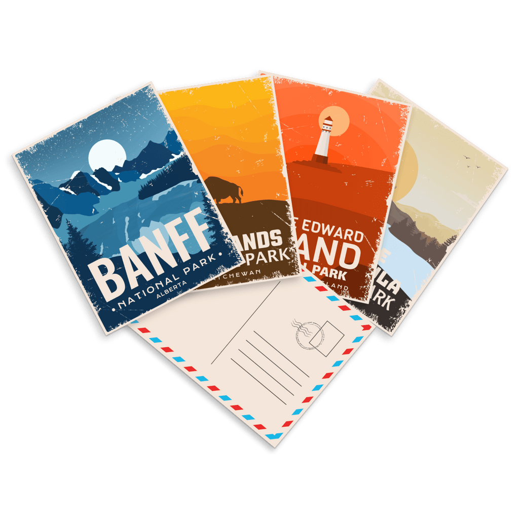 Cartes postales des parcs nationaux et provinciaux du Canada