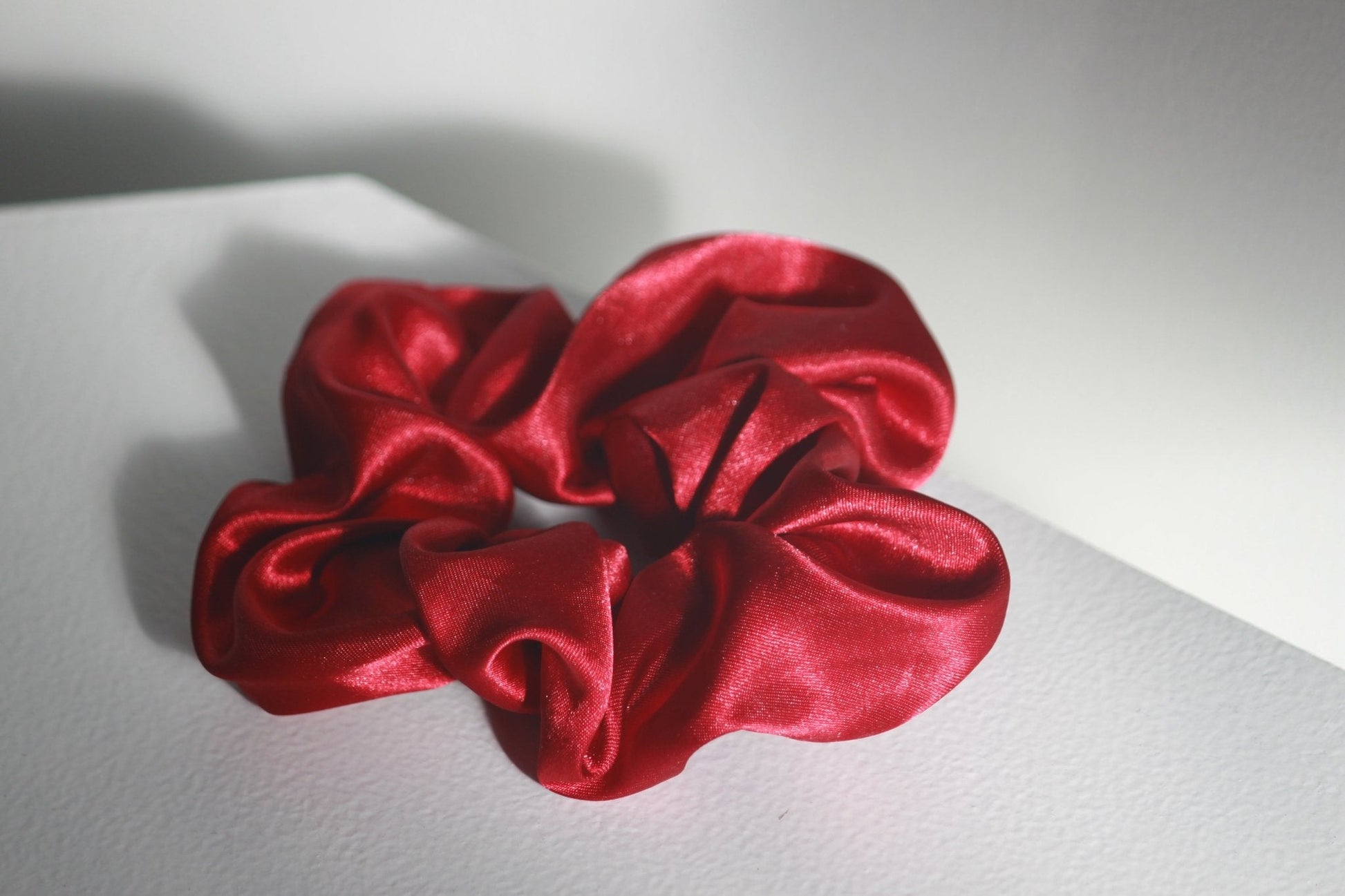 XL Hair Scrunchie - Cranberry