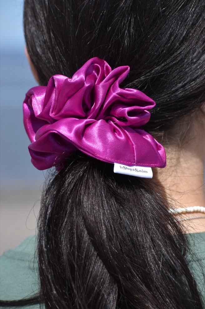 XL Hair Scrunchie - Dragon Fruit