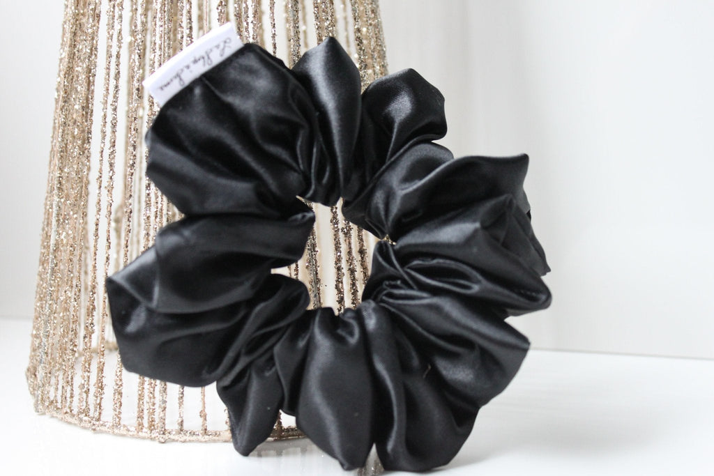 XL Hair Scrunchie - Black