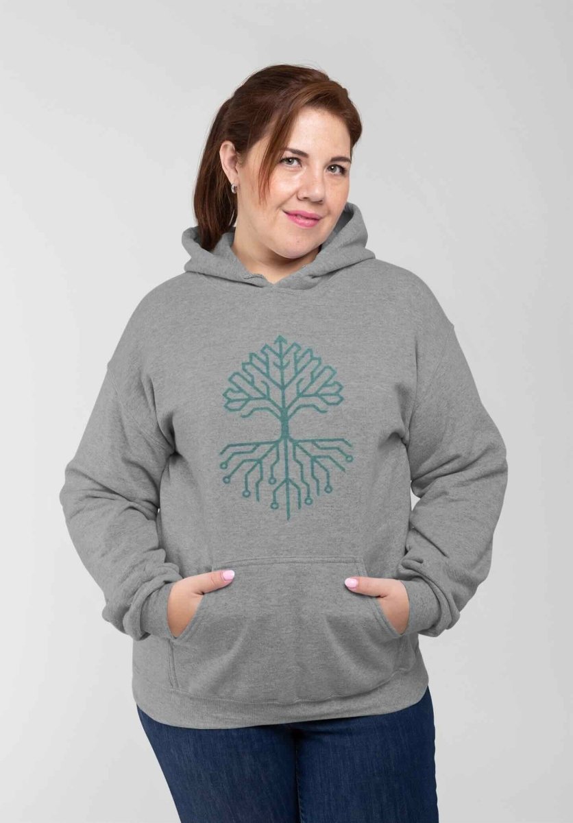 Circuit-Tree Hoodie — From Ohm to Om