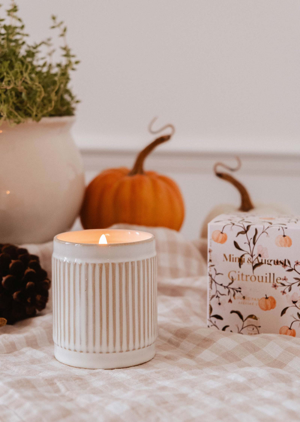 Citrouille - Bougie réutilisable
